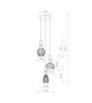 Nowodvorski CORALS Lampa Sufitowa Wisząca E27 Beżowy Szary 11975 Nowodvorski CORALS Lampa Sufitowa Wisząca E27 Beżowy Szary 11975