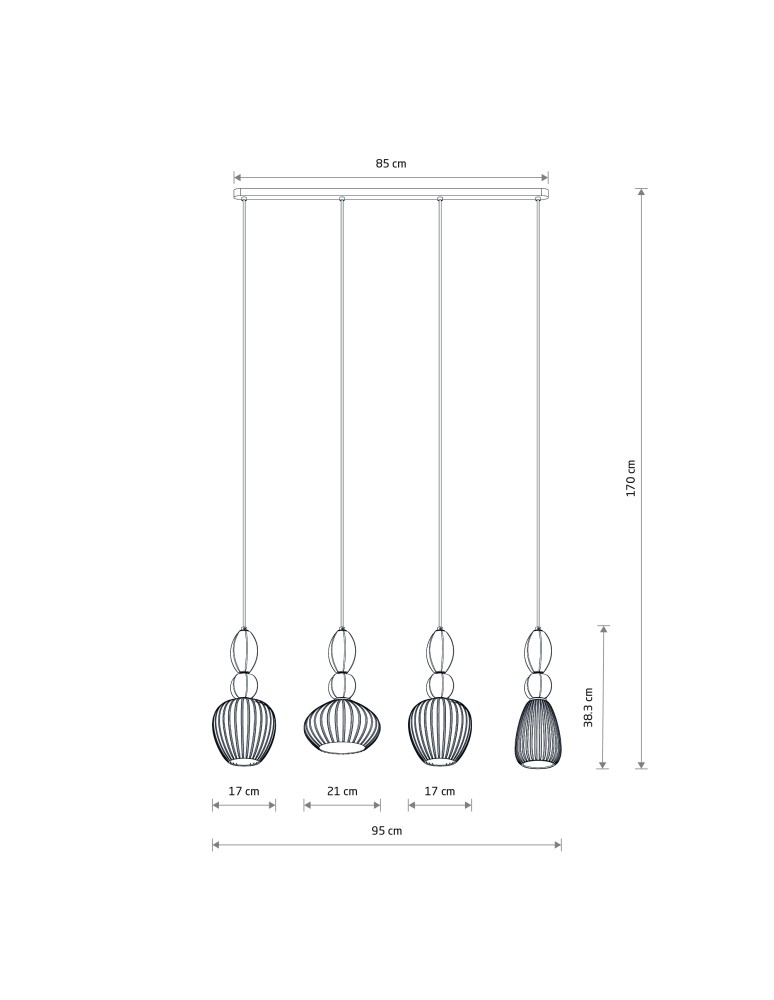Nowodvorski CORALS Lampa Sufitowa Wisząca E27 Beżowy Szary 11976 Nowodvorski CORALS Lampa Sufitowa Wisząca E27 Beżowy Szary 11976