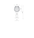 Nowodvorski CORALS Lampa Stołowa E27  Beżowy Szary 11978