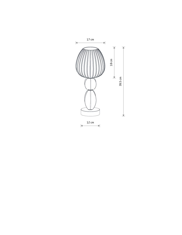 Nowodvorski CORALS Lampa Stołowa E27  Beżowy Szary 11978