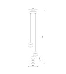 Nowodvorski LUNARI LED Lampa Sufitowa Wisząca LED zintegrowany 3000K Szczotkowane złoto 11982 Nowodvorski LUNARI LED Lampa Sufitowa Wisząca LED zintegrowany 3000K Szczotkowane złoto 11982