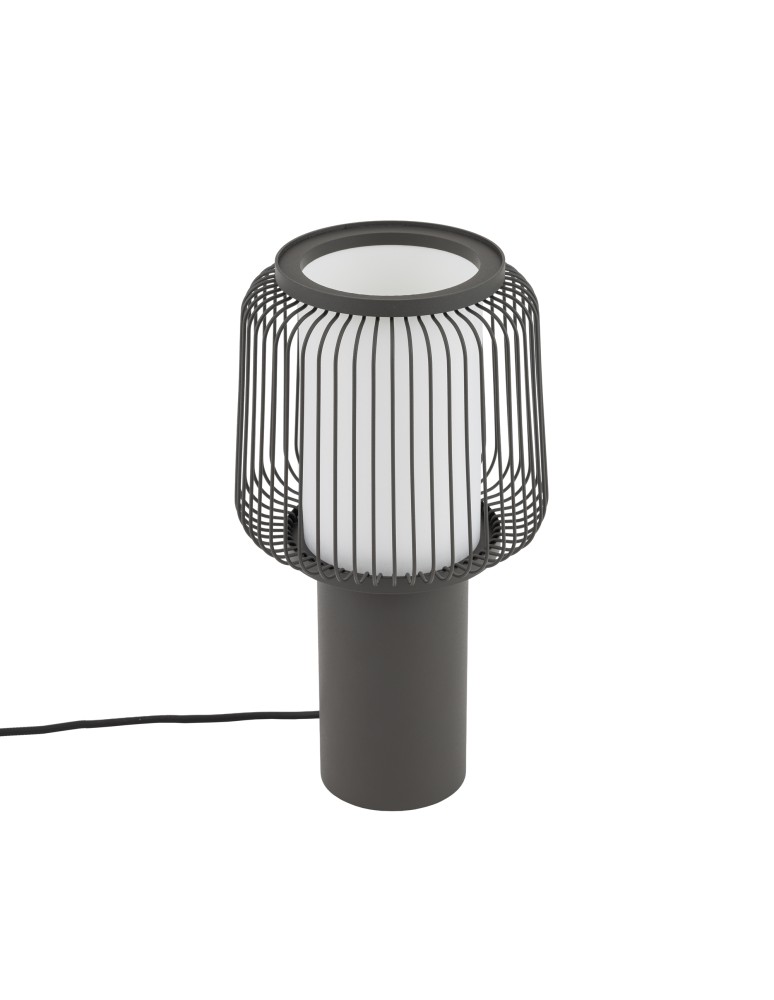 Nowodvorski NOME Lampa Stołowa E27  Jedwabisty grafit Biały 12253