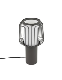 Nowodvorski NOME Lampa Stołowa E27  Jedwabisty grafit Biały 12253