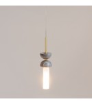 Single pendant lamps - Maytoni Kyoto Pendant Lamp 1xG9 28W Gold, Gray MOD178PL-01GR - product 2