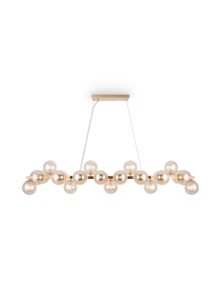 Pendant lamps spheres - Maytoni Dallas 25xG9 28W pendant MOD547PL-25G gold - product kolory-swiatla.pl 1