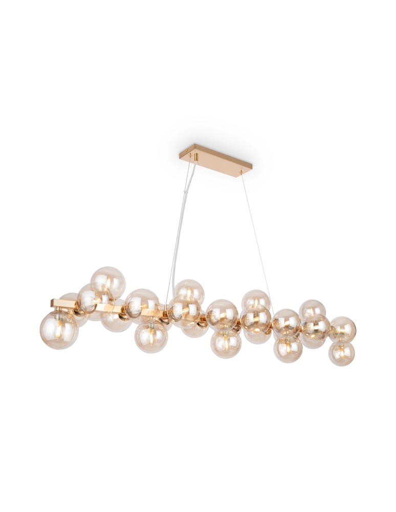 Pendant lamps spheres - Maytoni Dallas 25xG9 28W pendant MOD547PL-25G gold - product kolory-swiatla.pl 4