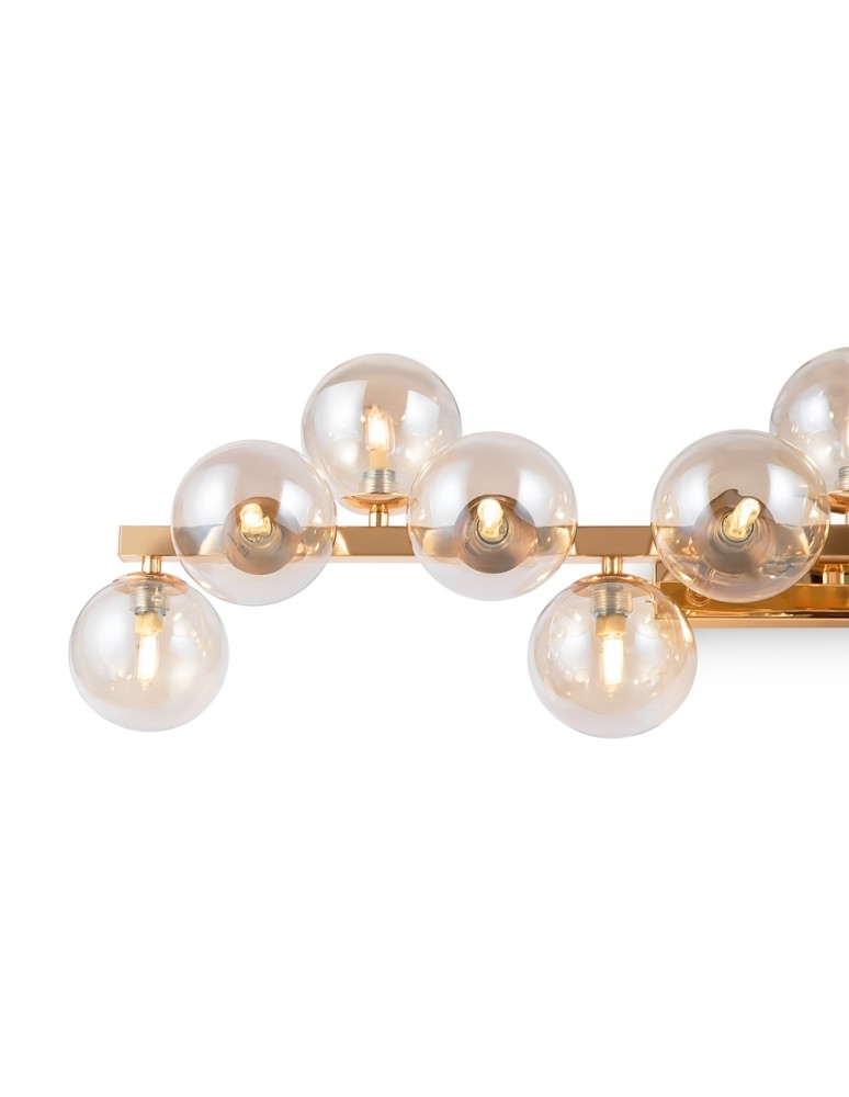 Glamour wall lamps - Maytoni Dallas 13xG9 28W wall lamp MOD547WL-13G gold - product kolory-swiatla.pl 4