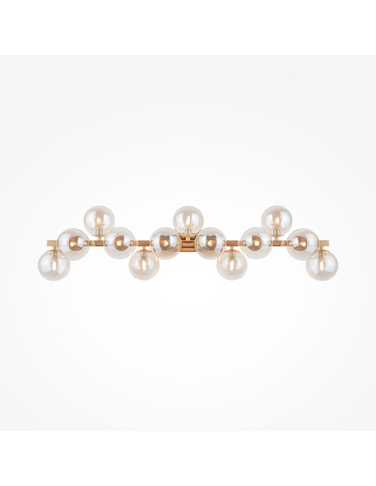 Glamour wall lamps - Maytoni Dallas 13xG9 28W wall lamp MOD547WL-13G gold - product kolory-swiatla.pl 5