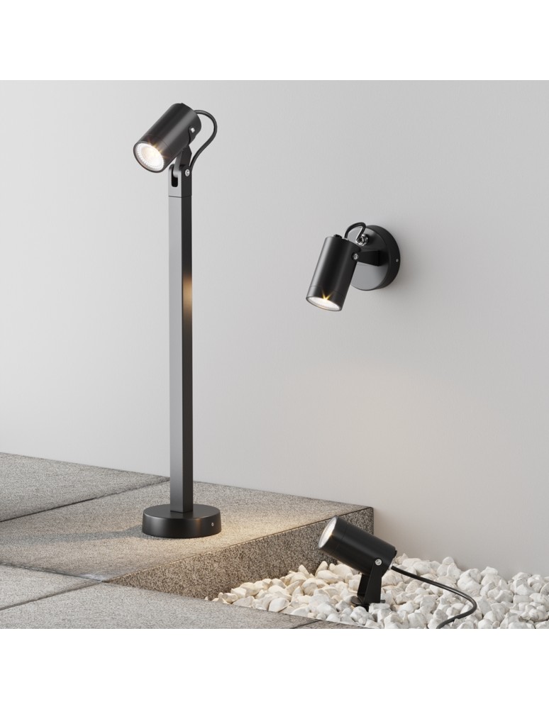 Garden lamps driven into the ground (with wedge) - Maytoni Scope Outdoor/Garden GU10 1x20W Black O025FL-01B - product kolory-swiatla.pl 6