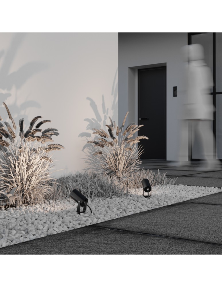 Garden lamps driven into the ground (with wedge) - Maytoni Scope Outdoor/Garden GU10 1x20W Black O025FL-01B - product kolory-swiatla.pl 2