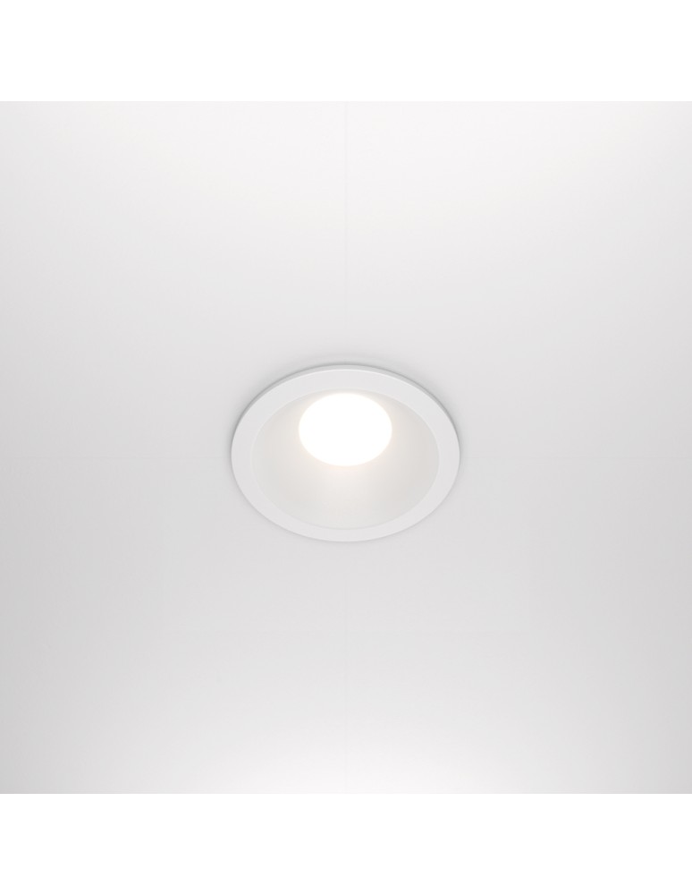 Flush-mounted hermetic lamps - Maytoni Zoom 1xGU10 50W IP65 flush mount DL032-2-01W white - product kolory-swiatla.pl 1