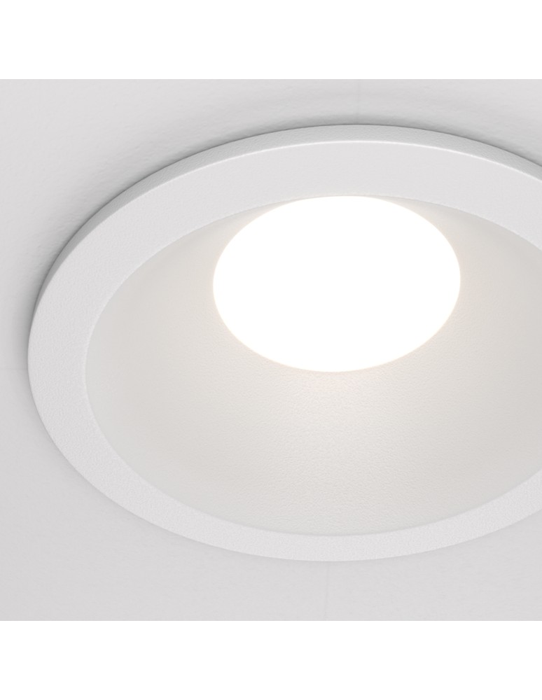 Flush-mounted hermetic lamps - Maytoni Zoom 1xGU10 50W IP65 flush mount DL032-2-01W white - product kolory-swiatla.pl 5