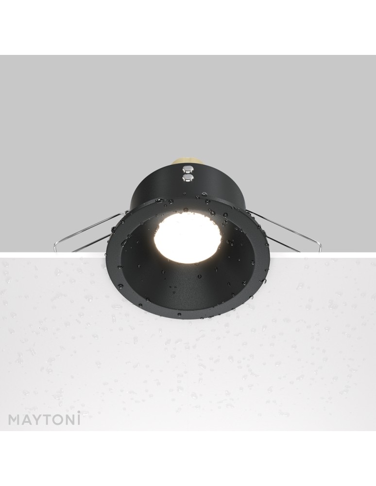 Lampy podtynkowe - oczka - Maytoni Zoom 1xGU10 50W podtynkowa DL032-2-01B czarny - produkt kolory-swiatla.pl 3