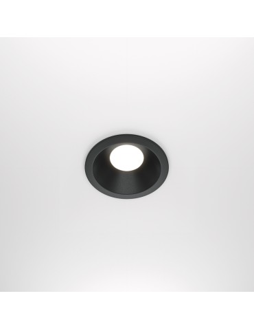 Maytoni Zoom 1xGU10 50W flush mount DL032-2-01B black