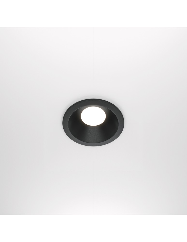 Flush-mounted lamps - pendants - Maytoni Zoom 1xGU10 50W flush mount DL032-2-01B black - product kolory-swiatla.pl 1