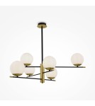 Pendant lamps spheres - Maytoni Nostalgia 6xE14 40W pendant MOD048PL-06G matte gold - product 10