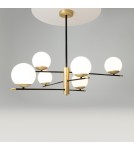 Pendant lamps spheres - Maytoni Nostalgia 6xE14 40W pendant MOD048PL-06G matte gold - product 3