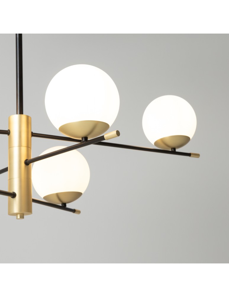 Pendant lamps spheres - Maytoni Nostalgia 6xE14 40W pendant MOD048PL-06G matte gold - product kolory-swiatla.pl 4