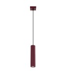 Sollux Lampa wisząca KARBON 1 burgund SL.1918