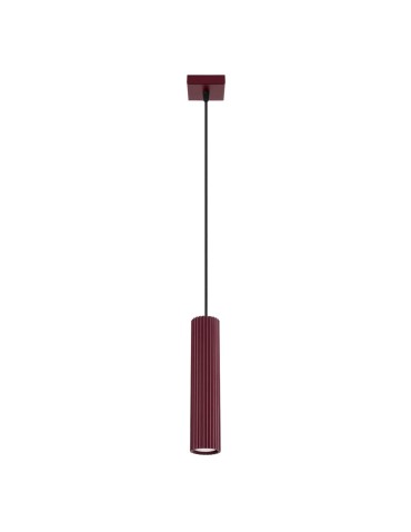 Sollux Lampa wisząca KARBON 1 burgund SL.1918
