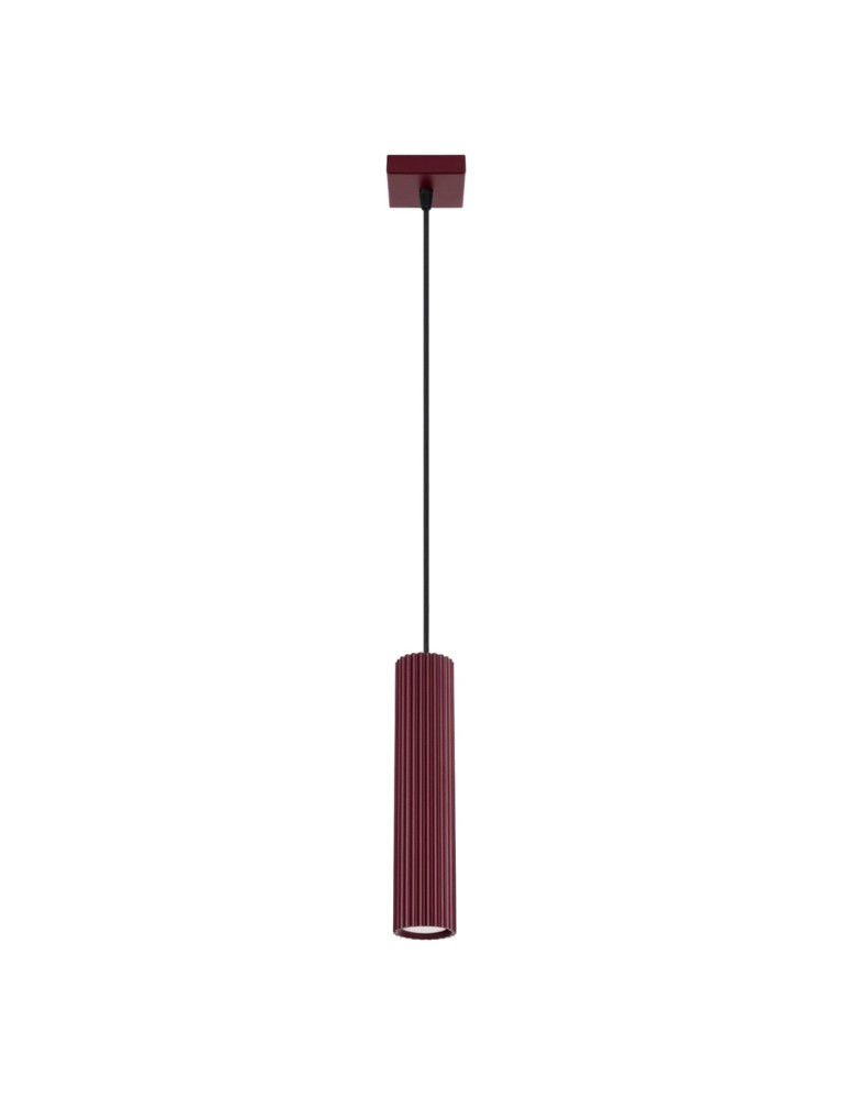 Sollux Lampa wisząca KARBON 1 burgund SL.1918
