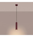 Sollux Lampa wisząca KARBON 1 burgund SL.1918