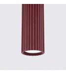 Sollux Lampa wisząca KARBON 1 burgund SL.1918
