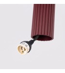 Sollux Lampa wisząca KARBON 1 burgund SL.1918