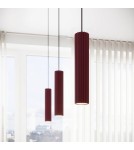 Sollux Lampa wisząca KARBON 1 burgund SL.1918