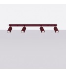 Sollux Plafon KARBON 4L burgund SL.1924