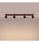 Sollux Plafon KARBON 4L burgund SL.1924
