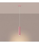 Sollux Lampa wisząca KARBON 1 różowa SL.1931