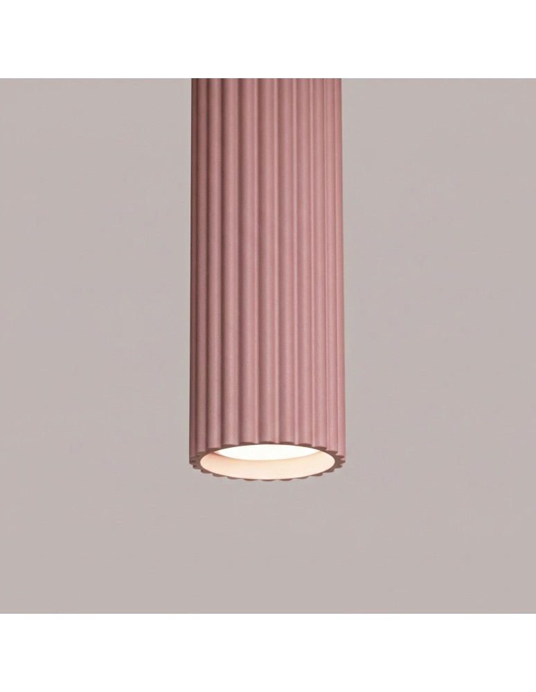 Sollux Lampa wisząca KARBON 1 różowa SL.1931