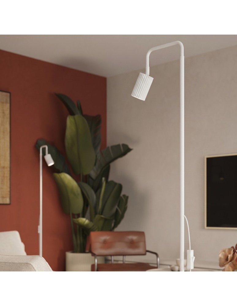 Sollux Lampa podłogowa KARBON 1 biała SL.2013