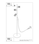 Sollux Lampa podłogowa KARBON 3 biała SL.2014