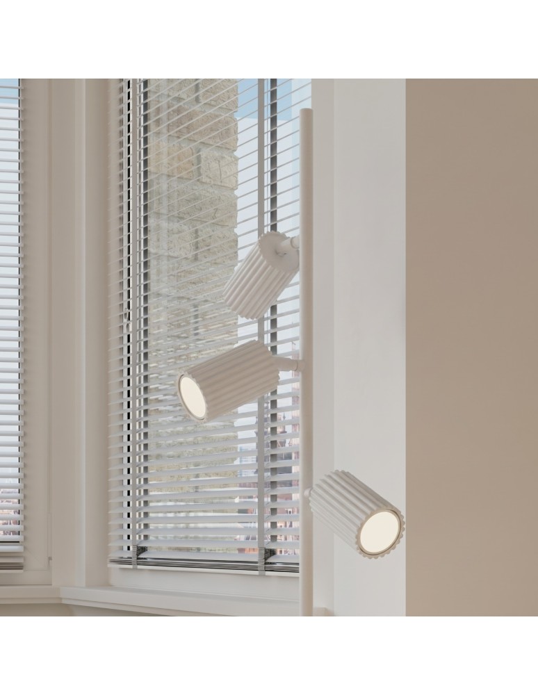 Sollux Lampa podłogowa KARBON 3 biała SL.2014