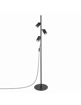 Sollux Lampa podłogowa KARBON 3 czarna SL.2016