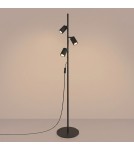 Sollux Lampa podłogowa KARBON 3 czarna SL.2016