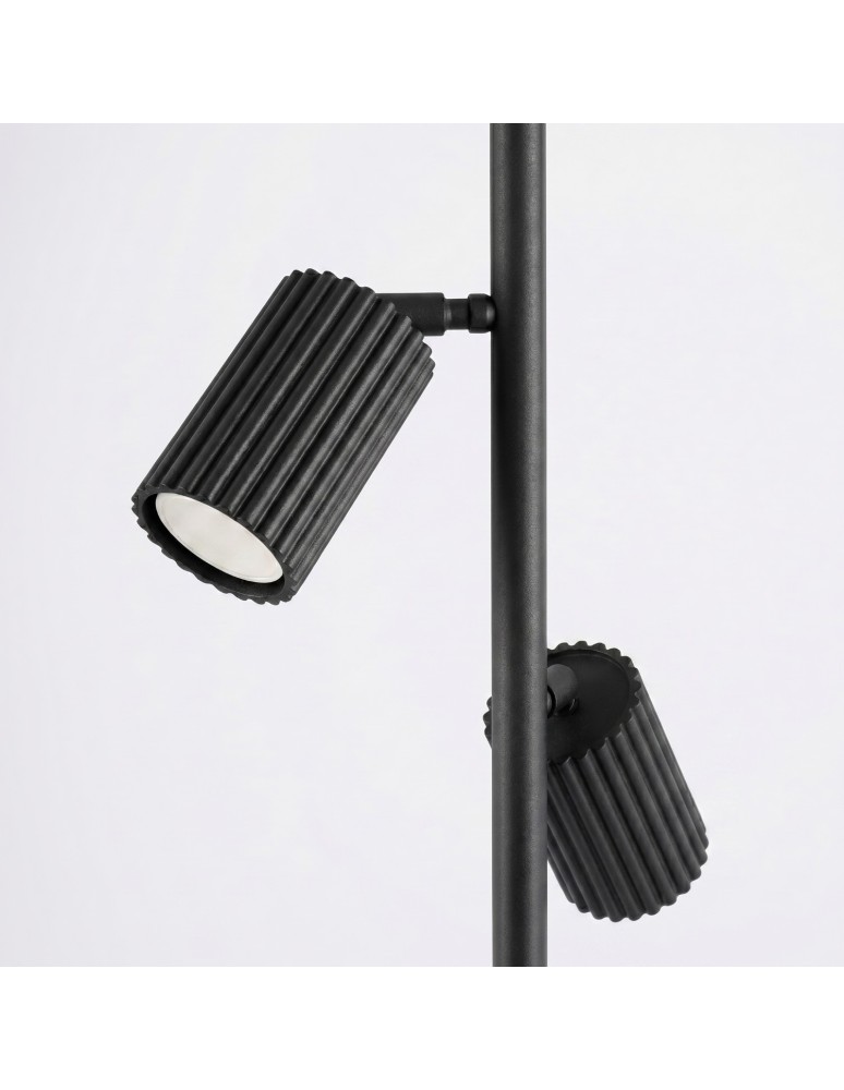 Sollux Lampa podłogowa KARBON 3 czarna SL.2016