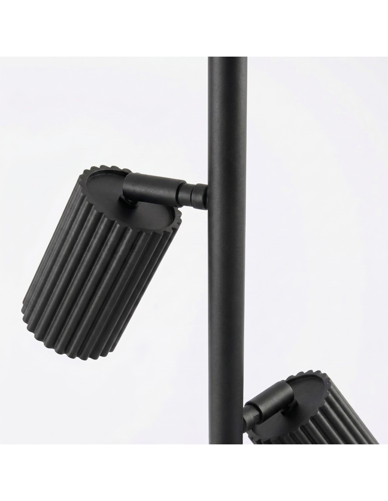 Sollux Lampa podłogowa KARBON 3 czarna SL.2016