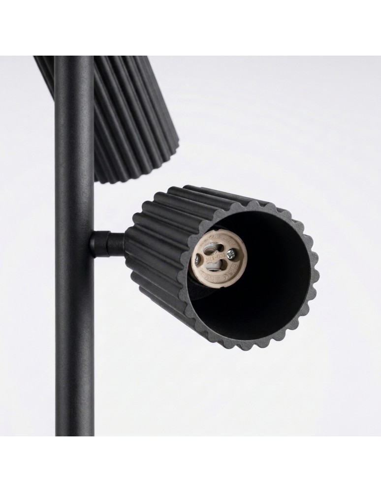 Sollux Lampa podłogowa KARBON 3 czarna SL.2016