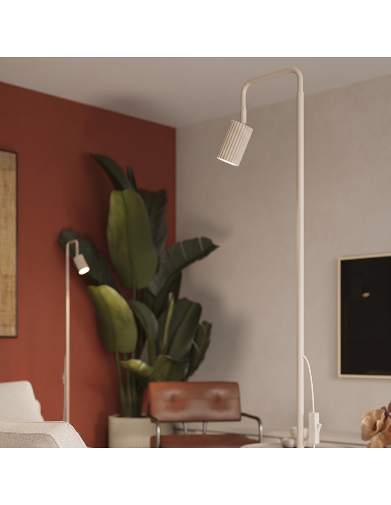 Sollux Lampa podłogowa KARBON 1 beżowa SL.2017 Sollux Lampa podłogowa KARBON 1 beżowa SL.2017