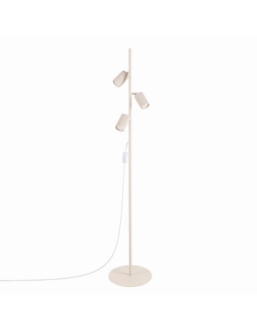 Sollux Lampa podłogowa KARBON 3 beżowa SL.2018