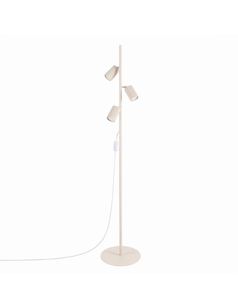 Sollux Lampa podłogowa KARBON 3 beżowa SL.2018