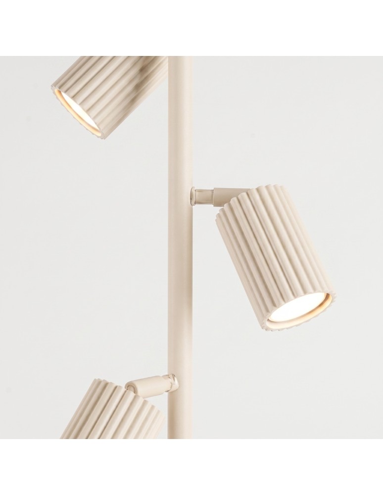 Sollux Lampa podłogowa KARBON 3 beżowa SL.2018