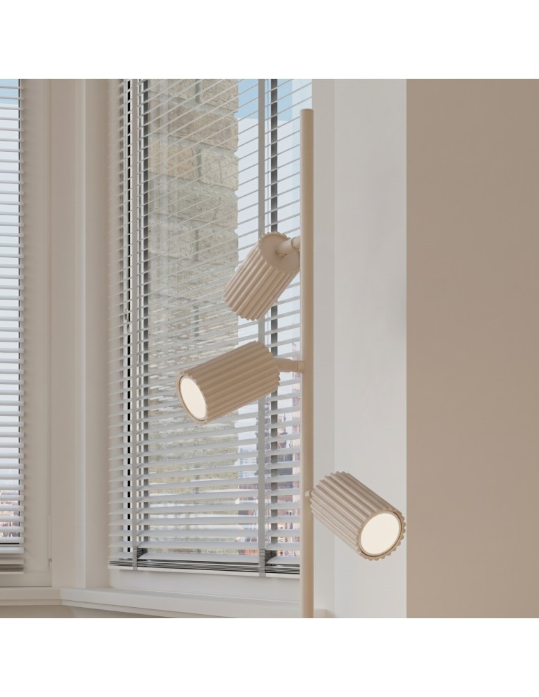 Sollux Lampa podłogowa KARBON 3 beżowa SL.2018