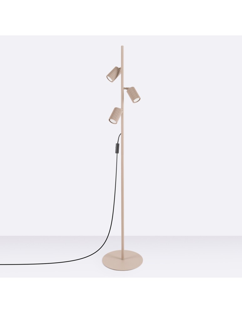 Sollux Lampa podłogowa KARBON 3 taupe SL.2020