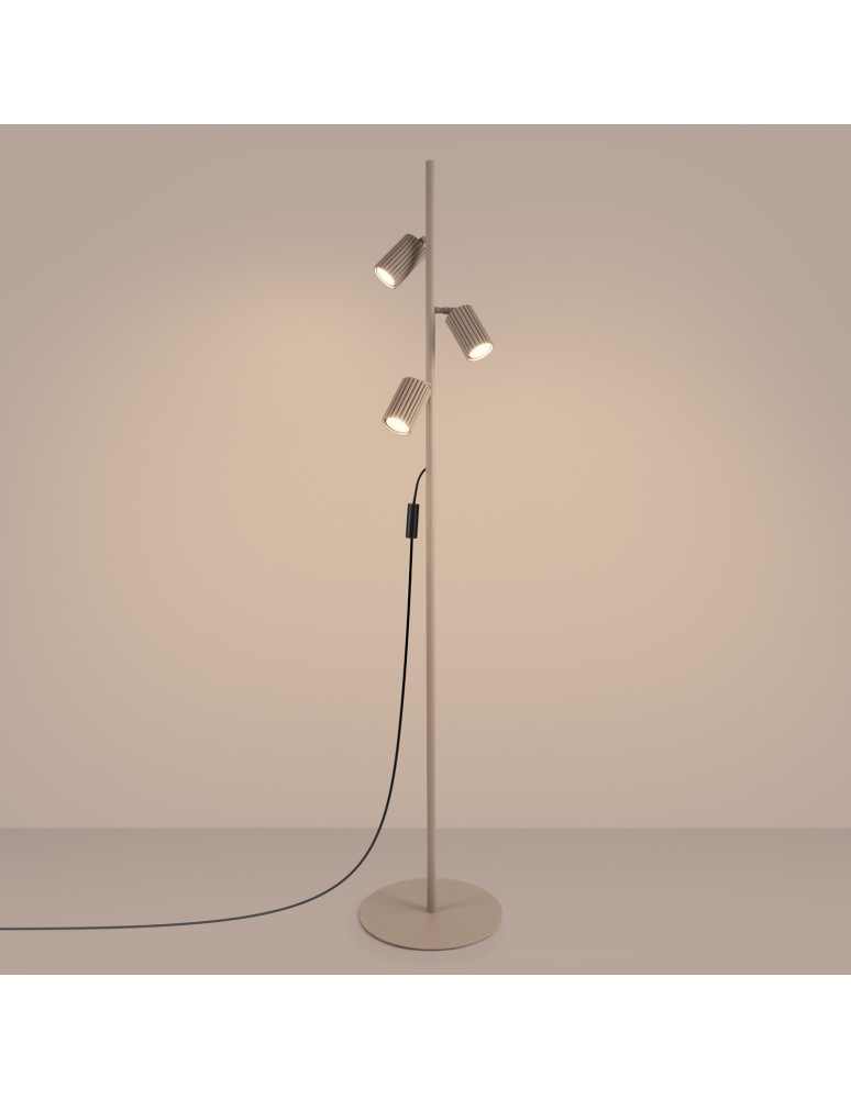 Sollux Lampa podłogowa KARBON 3 taupe SL.2020