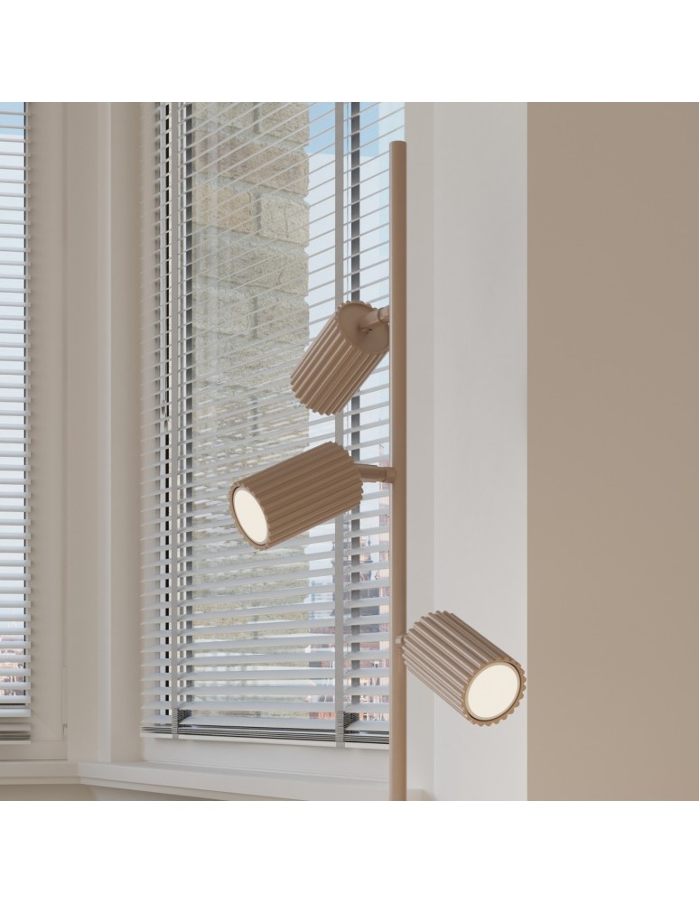 Sollux Lampa podłogowa KARBON 3 taupe SL.2020
