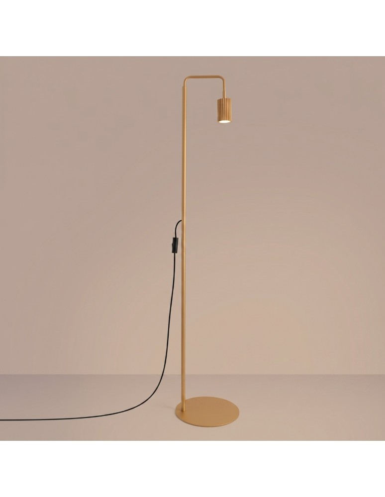 Sollux Lampa podłogowa KARBON 1 złota SL.2021